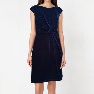 Marks & Spencer Navy Blue velour dress
